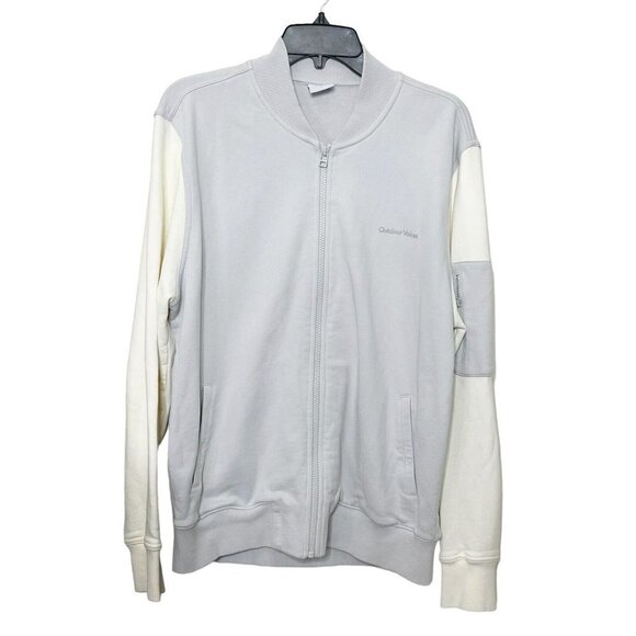 Outdoor Voices Pickup Bomber Jacket Dove Bone Women’s Size Large Cotton - Picture 3 of 15